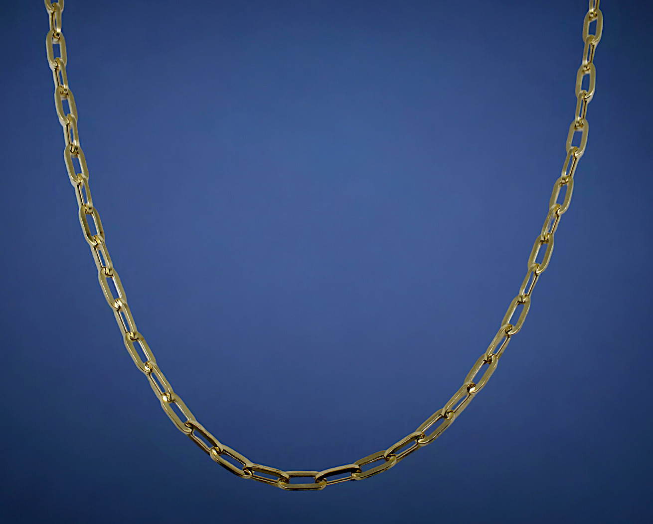 14K Yellow Gold 2mm-7mm Oval Paperclip Necklace Bracelet Chain Link Real 7″-30″