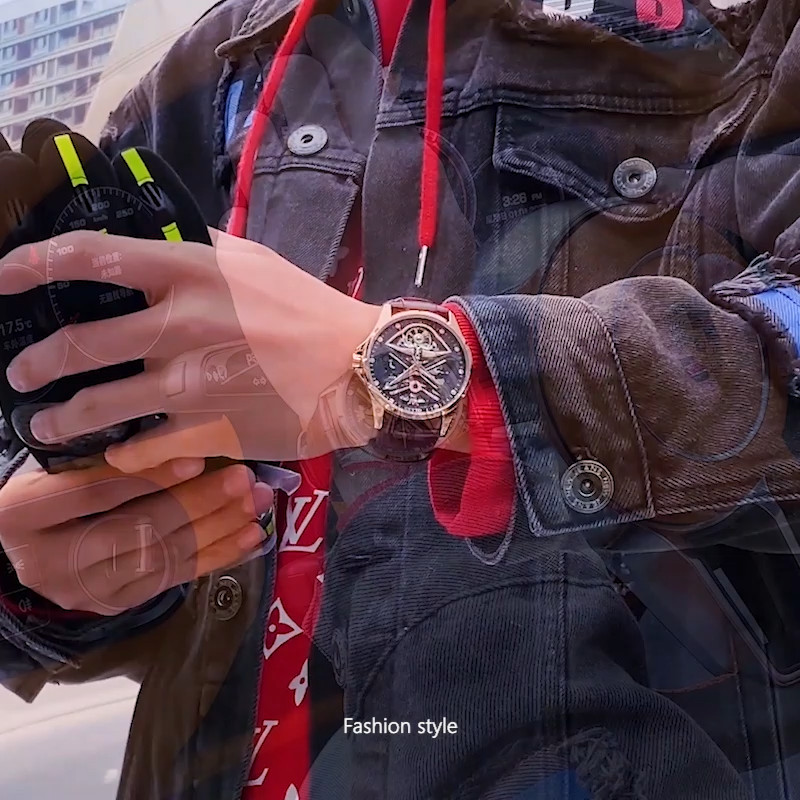 OLEVS 6655 Fashion High Quality Multi-functiom Water Resistant Mechanical Watch