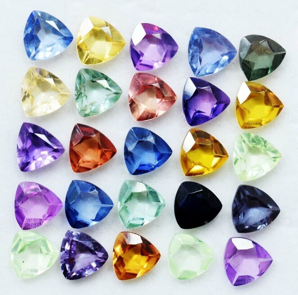 Certified 6 mm Natural Mix Color Sapphire 20 Pcs Lot Round Cut Loose Gemstone
