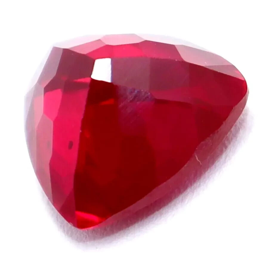 Certified Natural Red Ruby 6.80 Ct Trillion Shape Loose Gemstone With Free Gift