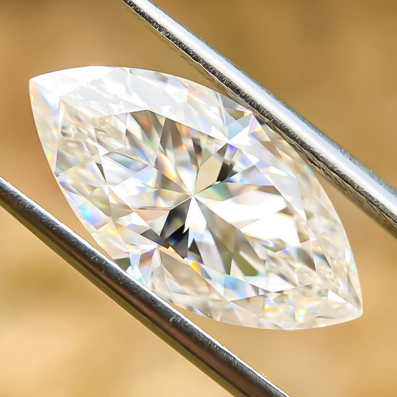 Premium Marquise Cut D Color Loose Moissanite 0.5-5ct VVS1 GRA Certificate
