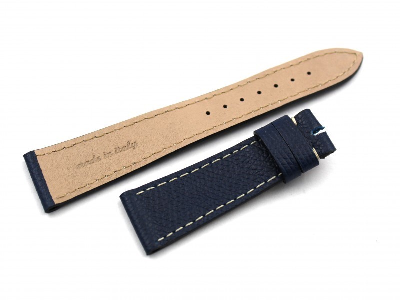 Genuine Hammered Leather Straps Blue Flat Various Sizes Handmade Parts New