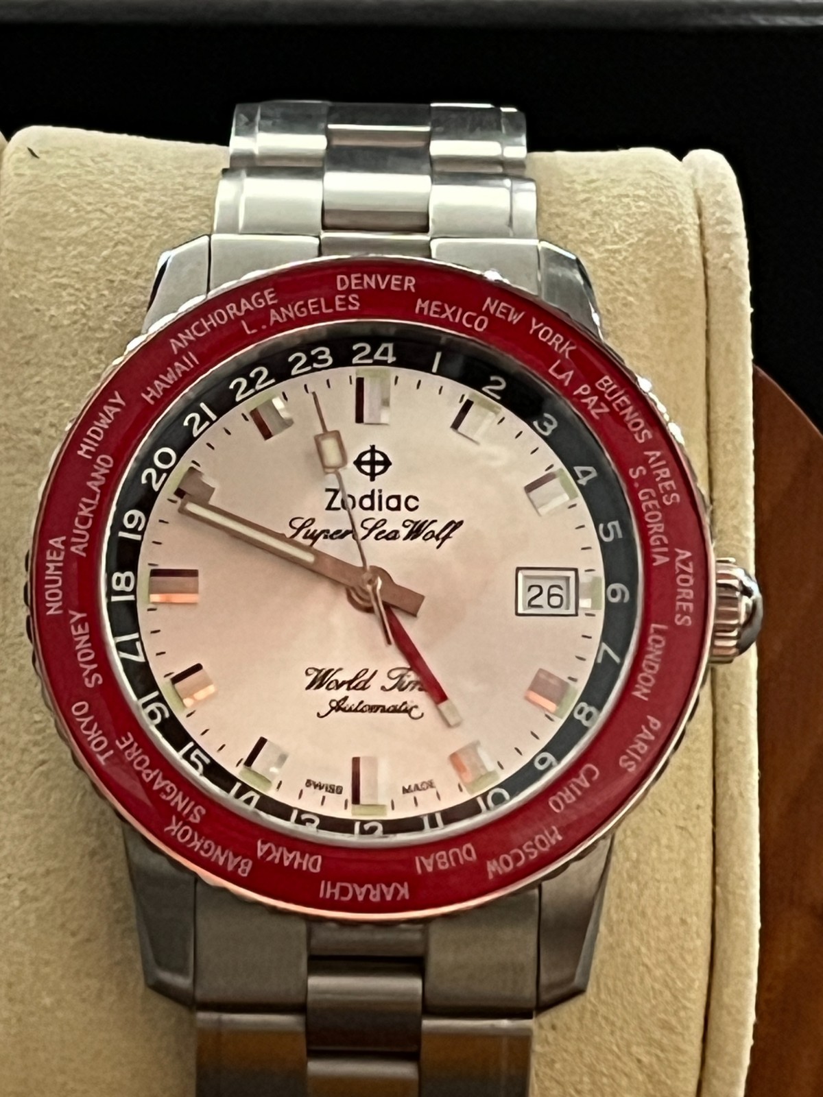 Zodiac Super Sea Wolf World Time GMT Automatic – Ref. ZO9410