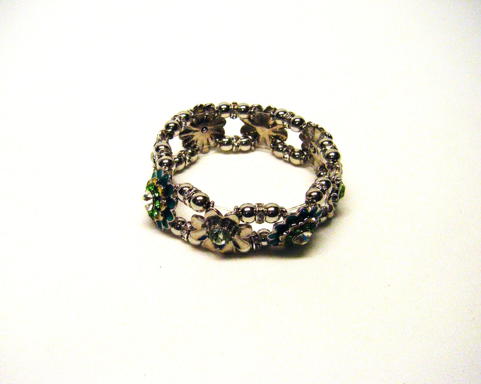 Crystal & Metal Connector Bracelet