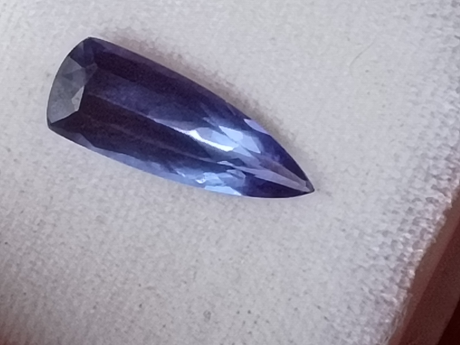 Natural Tanzanite Trillion Cut Blue/Purple Transparent 6x16mm 2.80ct 1pc