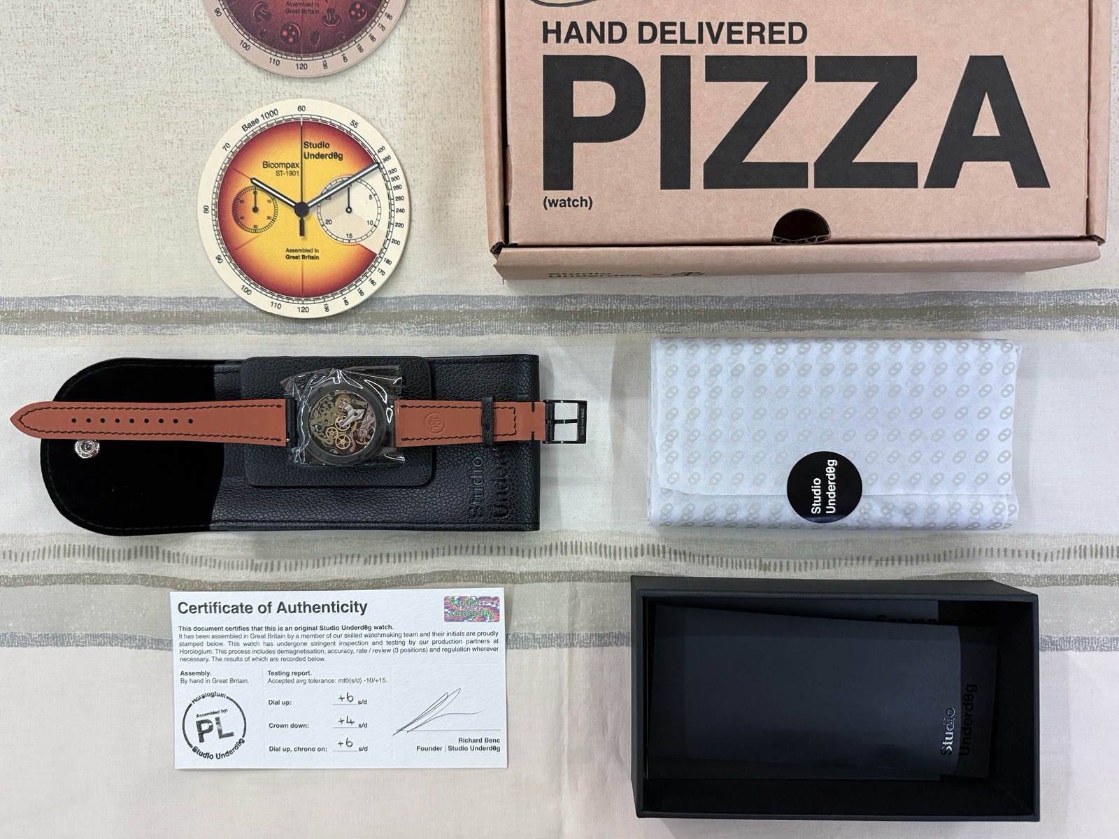 Time & Tide X Studio Underd0g 01 Burnt Pepperoni Pizza *Event Exclusive* Watch