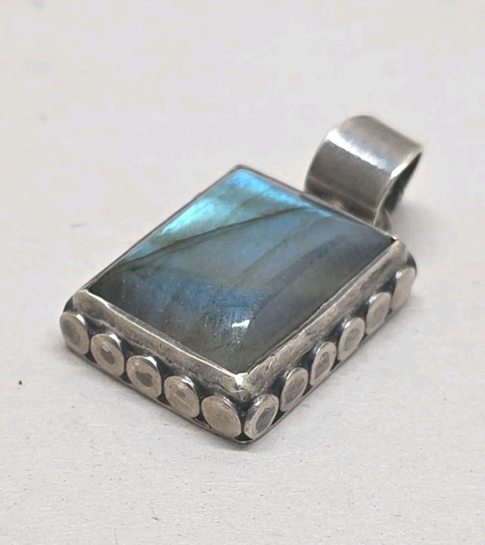 Sterling Silver Laboradite Pendant