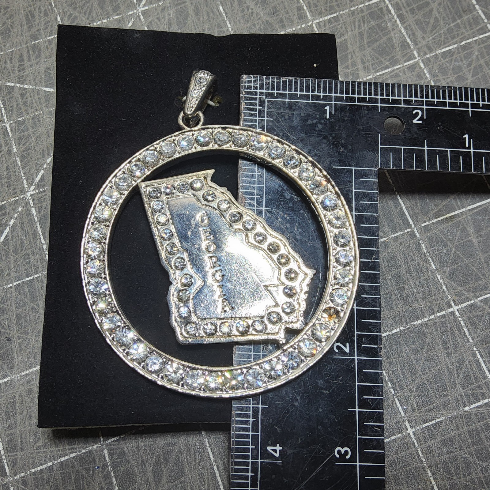 15 Blinged out phat ice plated pendants winged skulls rhinestones caps turntable