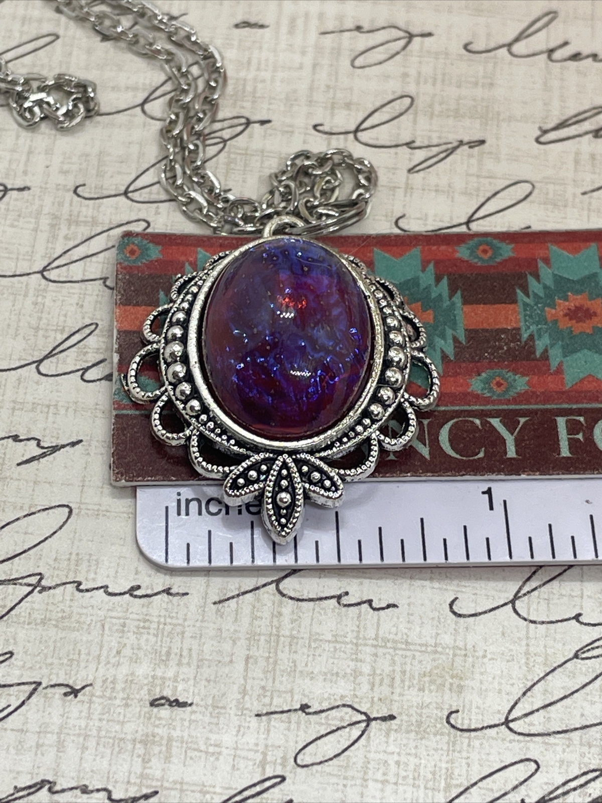 Mexican Fire Opal Dainty Necklace Pendant Anniversary Birthday Gift Mom Daughter