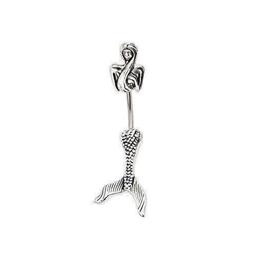 Belly Button Ring Navel Split Mermaid 316L surgical steel