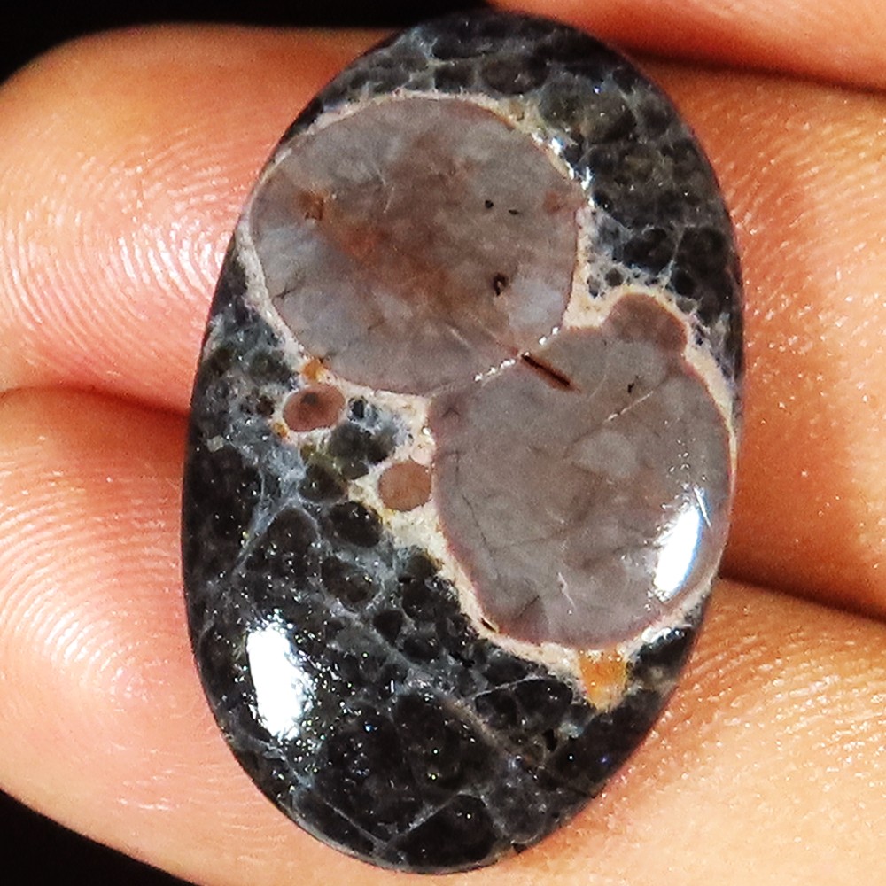 26.75 Ct Natural Mexican PEANUT OBSIDIAN Oval Cabochon Gemstone 18x30x5 mm jt321