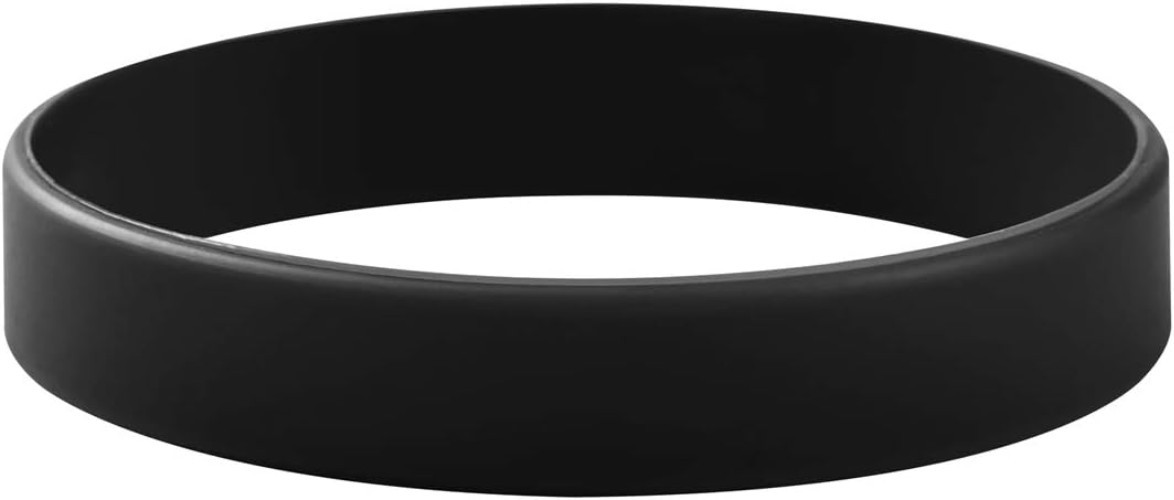 Creative Black Silicone Bracelets – 12-Pack, Perfect for Events & Everyday Use