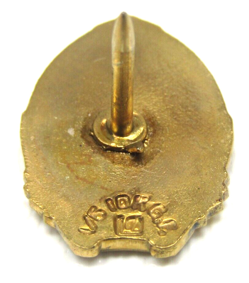 Vintage Liberty Life Tie Pin 1/5 10k Gold Emblem National Men’s Formal Wear Gift