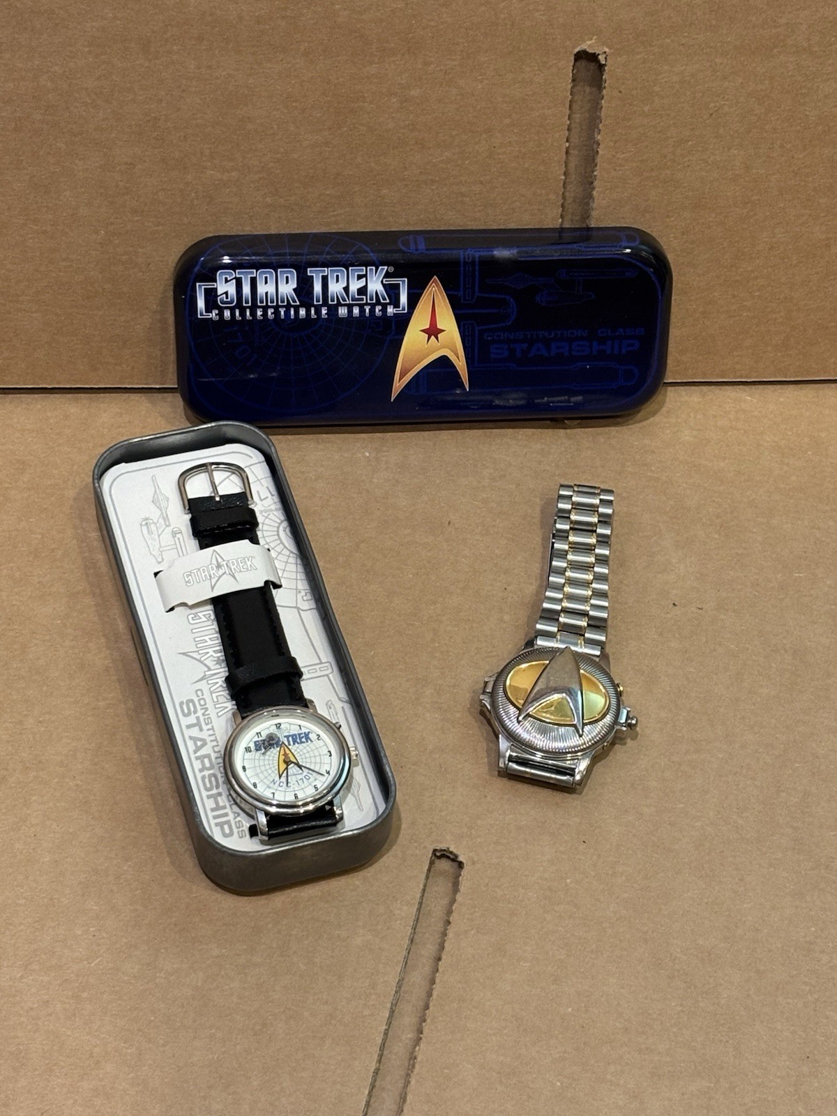 Star Trek Deep Space Nine collectors Wristwatch and TOS Enterprise watch