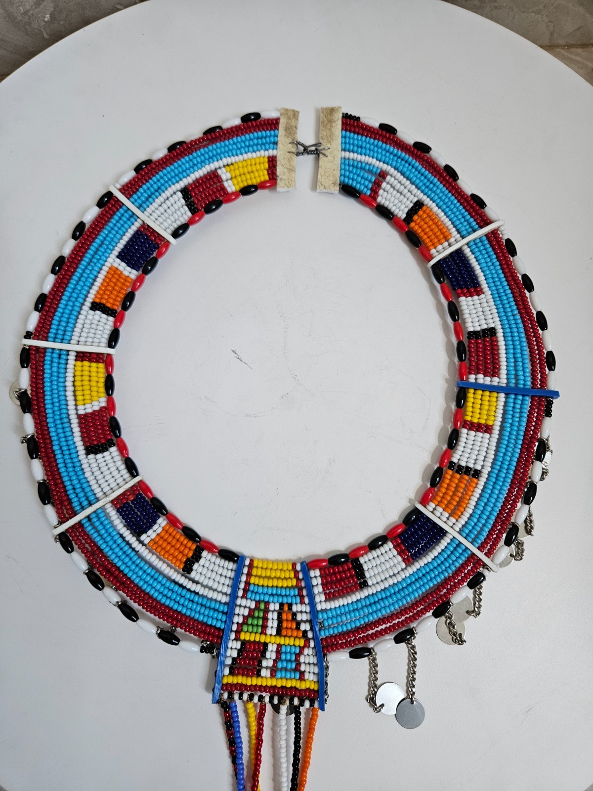 African Maasai Beaded Wedding Necklace –Handmade Tribal Collar Statement Jewelry