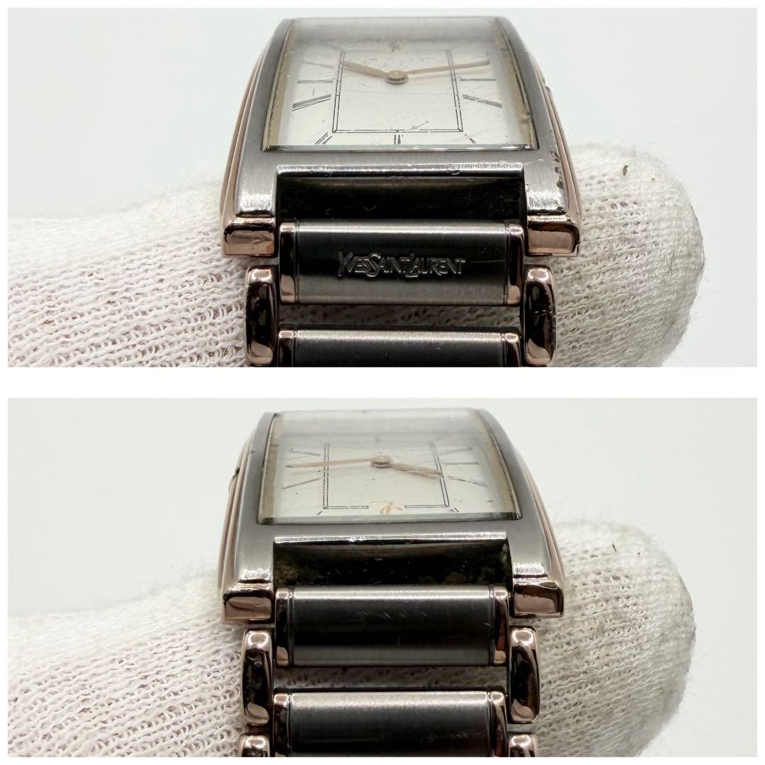 Yves Saint Laurent 2202229061Y Watch Roman Silver Bronze Stainless Steel