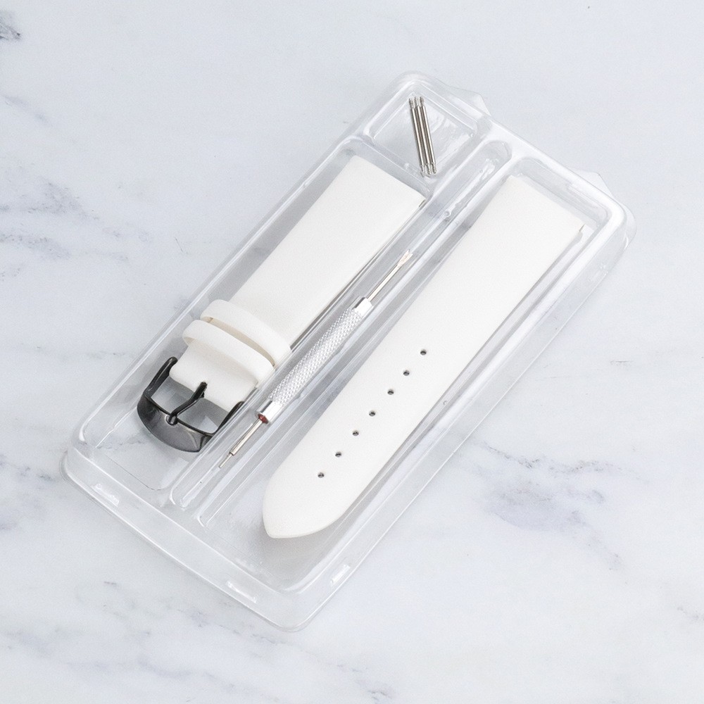 High quality genuine leather watch strap boxed needle buckle wristband 20mm 22mm