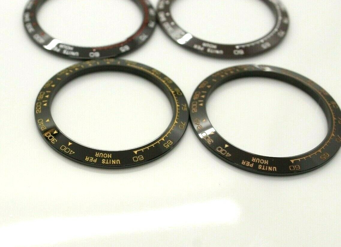 Ceramic Bezel Inserts Fits for Rolex Daytona Rose Gold, White Red , Black White