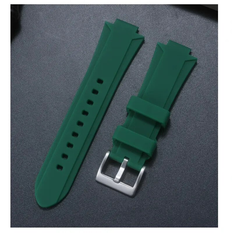 Silicone Watch Strap For Oris Aquis 7790 7654 7730 7740 Pin Buckle 24×11 24x12mm