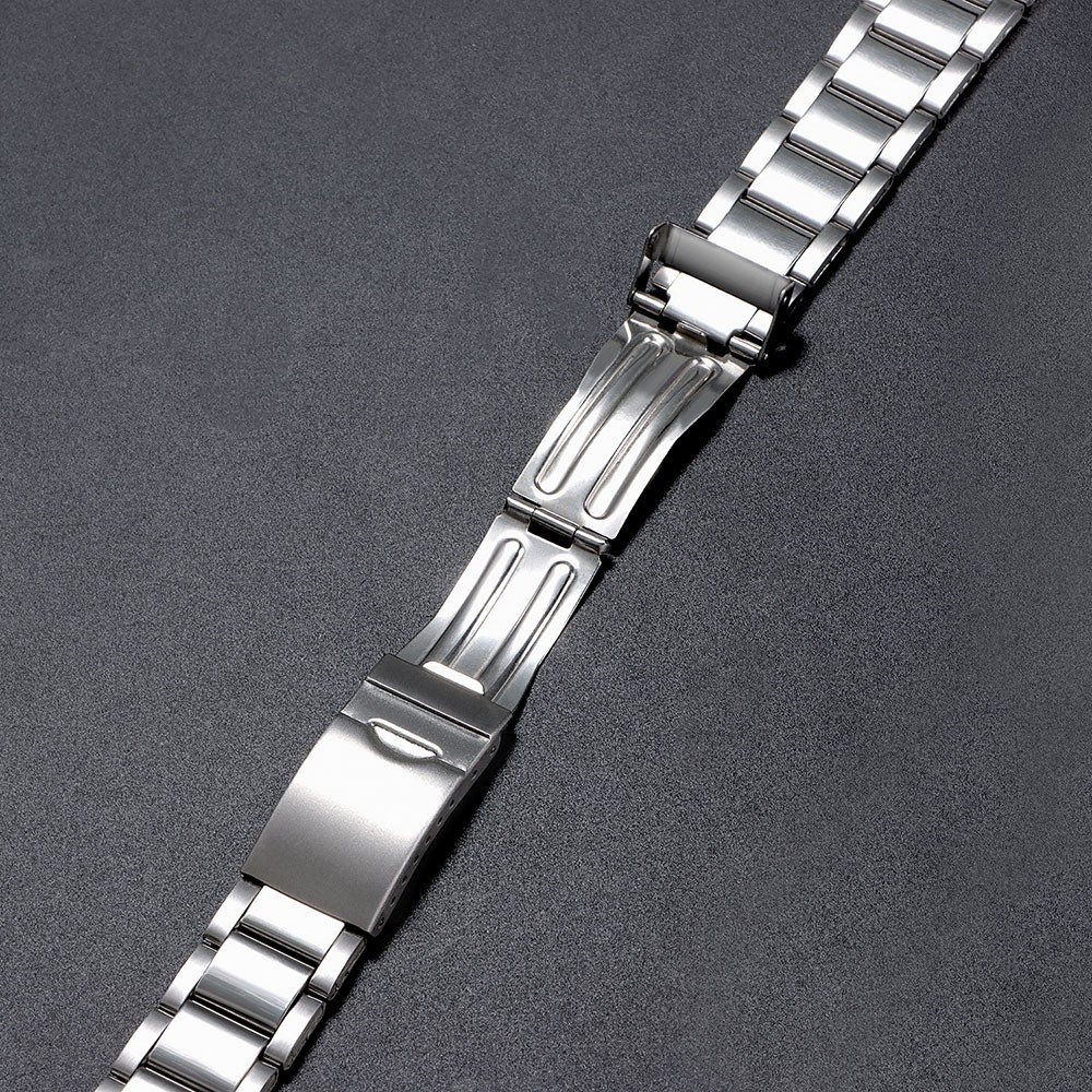 New 12/14/16/18/20/22/24mm Silver Stainless Steel Watch Strap Band For Men Women