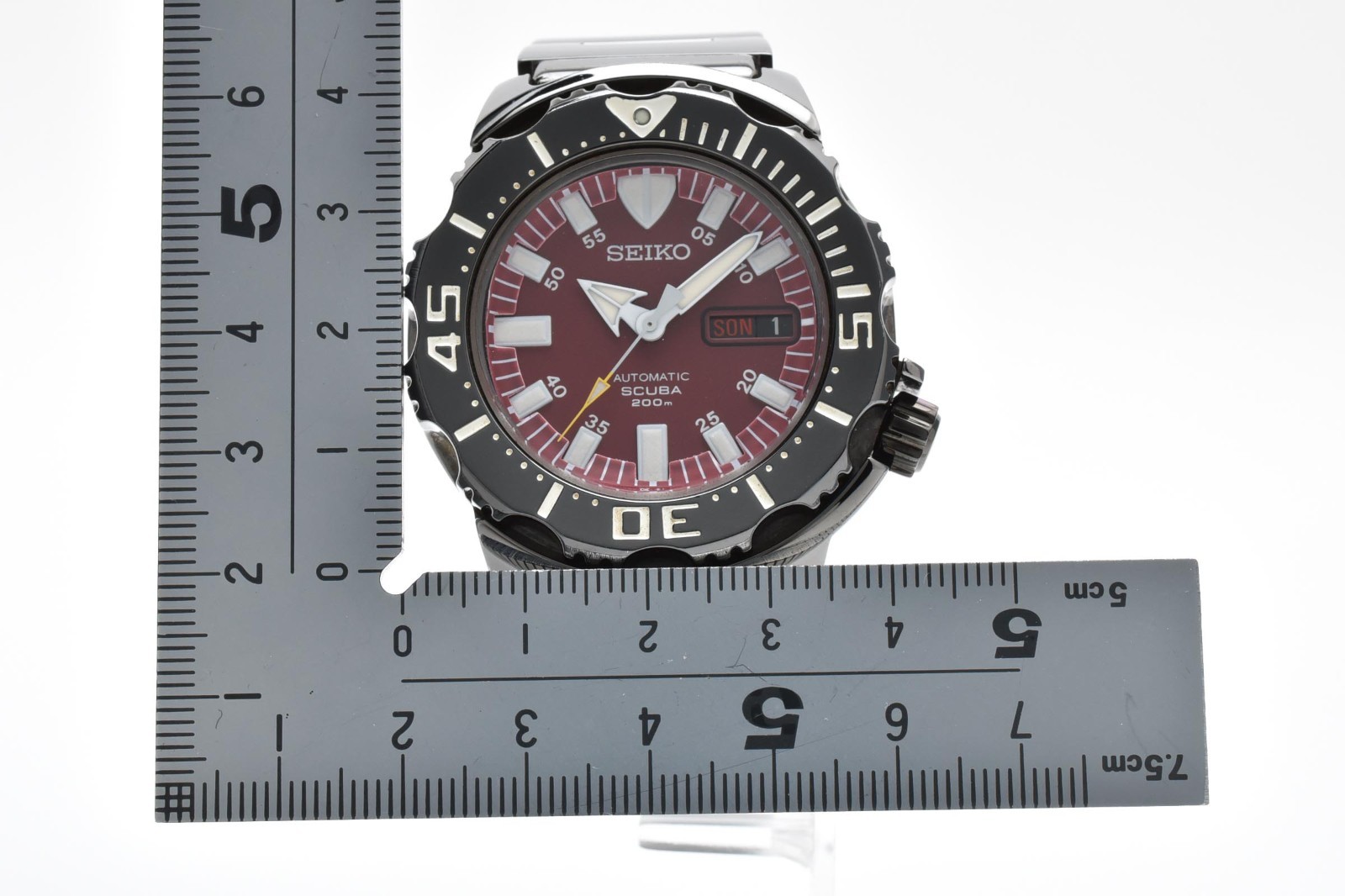 [EXC+5] SEIKO Night Monster 7S26-03G0 Diver 200m AT 21J Red Dial Men’s Watch JP