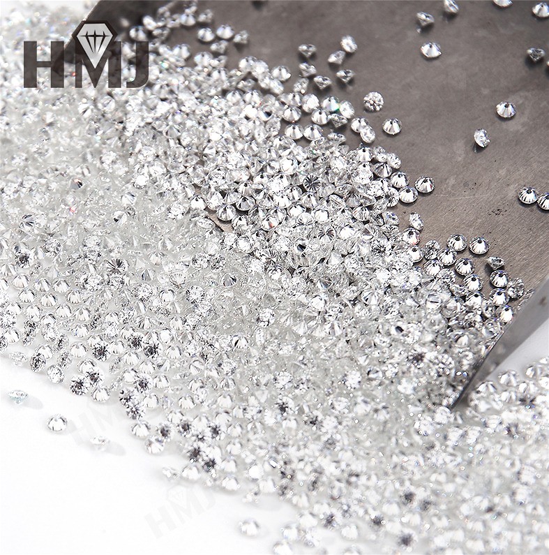 0.8~5mm 1ct Loose D White Moissanite VVS Round Stone Gemstone For Jewelry Making