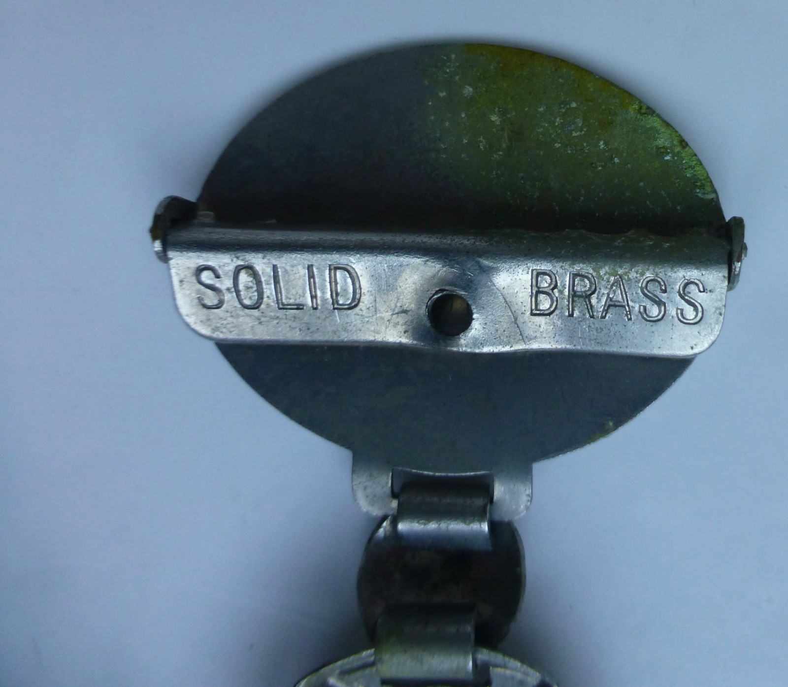Antique Victorian Coat/Cloak Clasp Buckle Marked Solid Brass
