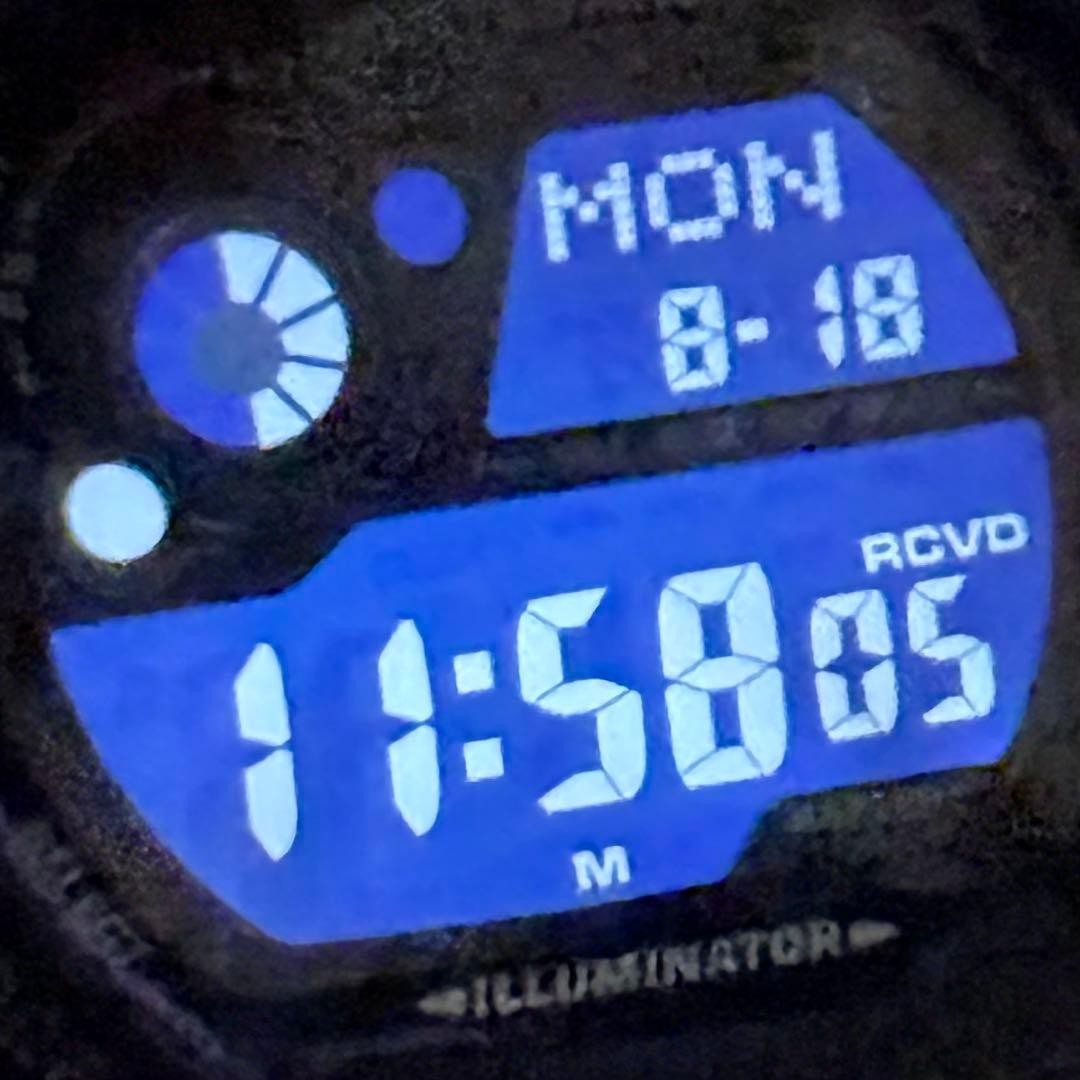 G SHOCK GW 8900A Radio Solar Black Inverted LCD Working