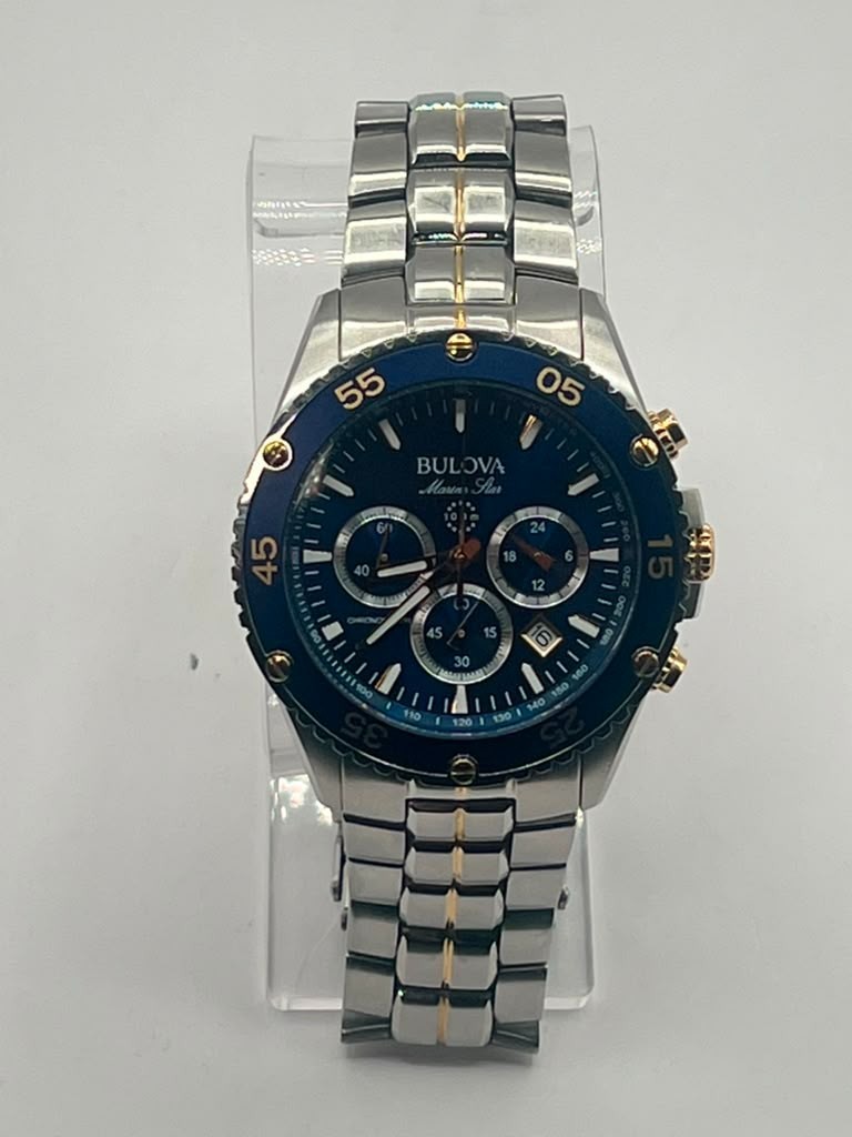 Bulova Marine Star 98B400 41mm Silver Stainless Steel Case and Bracelet with…
