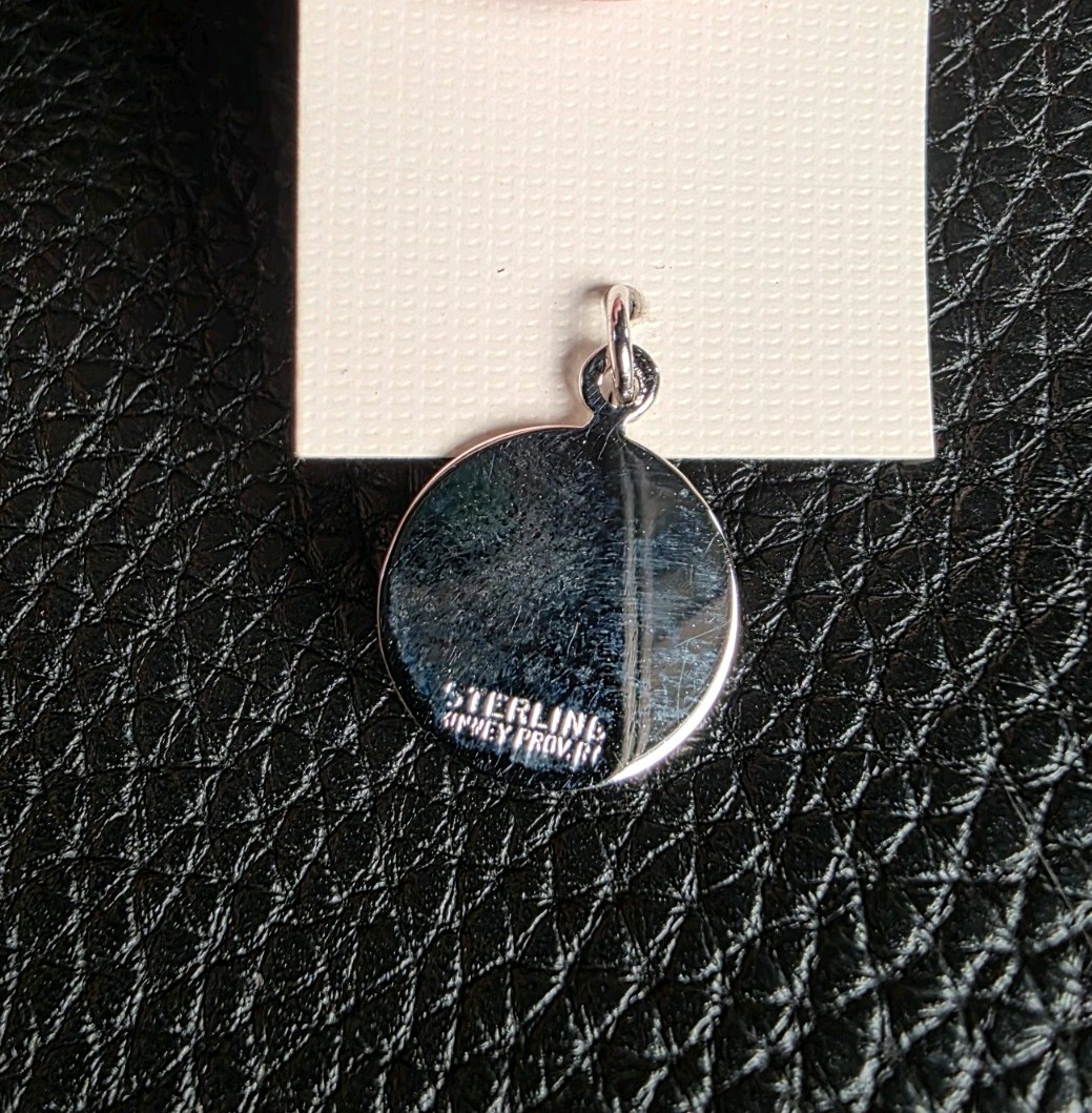 Vintage Sterling Silver Military Academy Charm Pendant Admiral Farragut Kinney