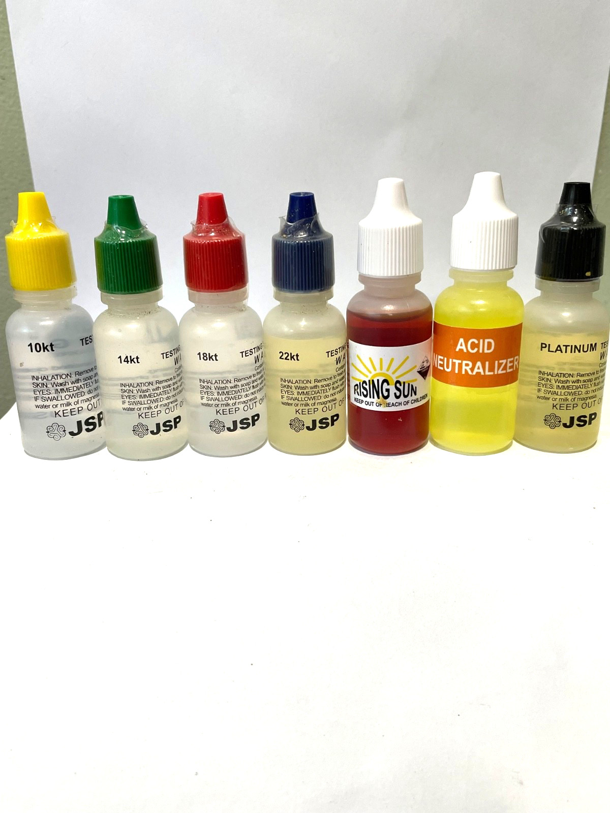 JSP Gold Silver Jewelry Testing Acid 10K 14K 18K 22K 24K PLATINUM RSPM-GTE