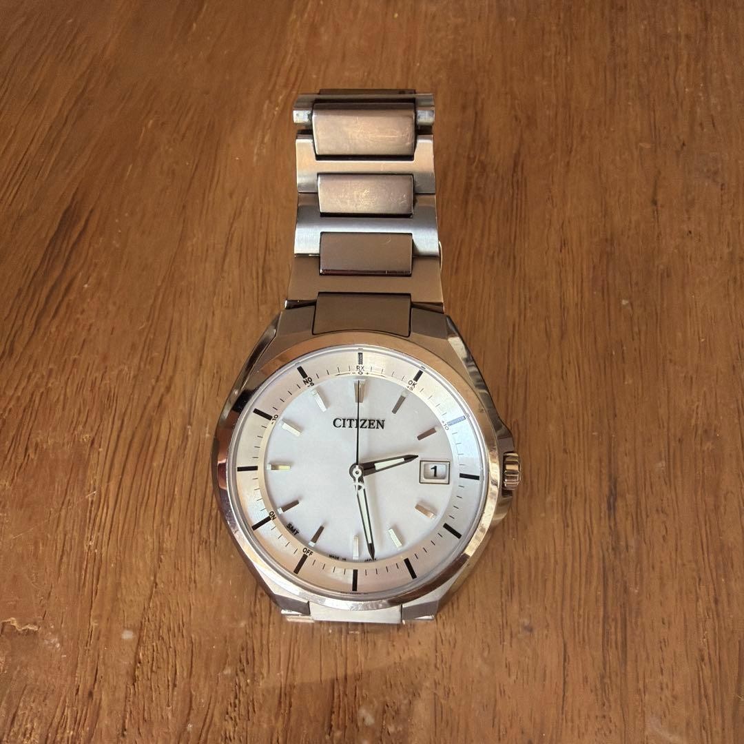 Citizen Attesa CB3010-57A Eco-Drive Radio Titanium White Dial Watch