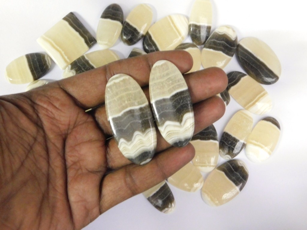 Natural Zebra Onyx Gemstone For Earring, Pendant, Necklace Jewelry Making 71317