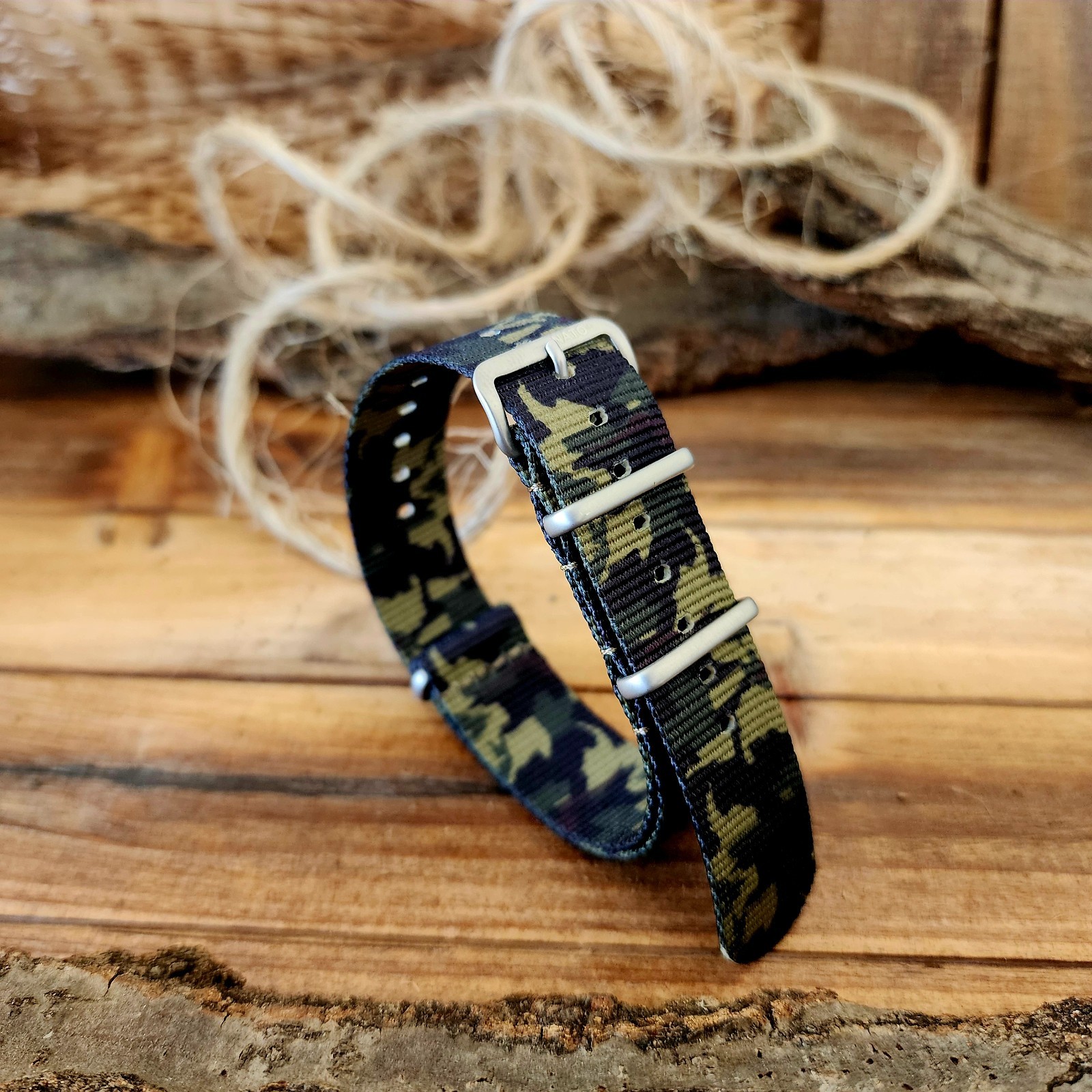 NATO G10 CAMO Ballistic nylon Military strap MoD Spec Army Navy Marine watchband