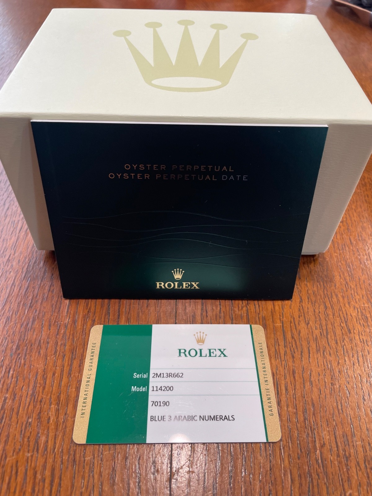 Rolex Air King 34mm Blue Dial + EXCELLENT CONDITION + Box, Tags and Manuals