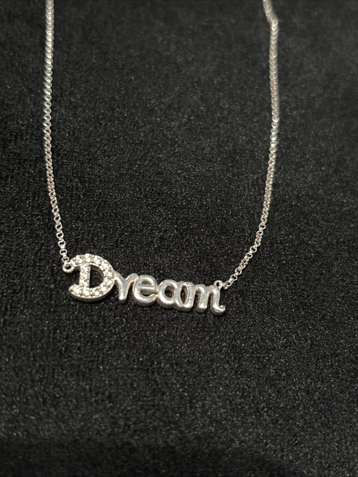 Sterling Silver Necklace With Dream Pendant