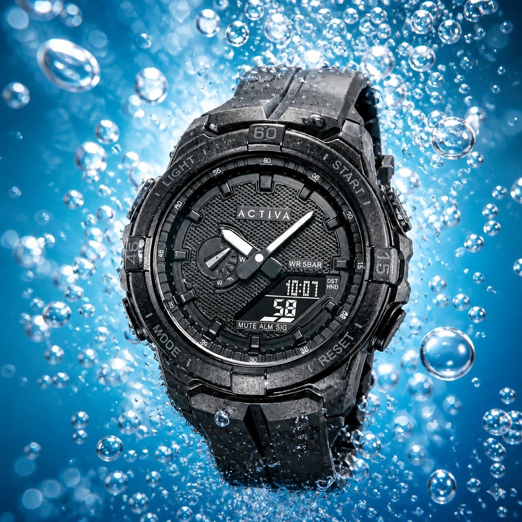 ACW2583-001 – Activa Spry X Invicta Digital Essentials Men 53mm ABS Black