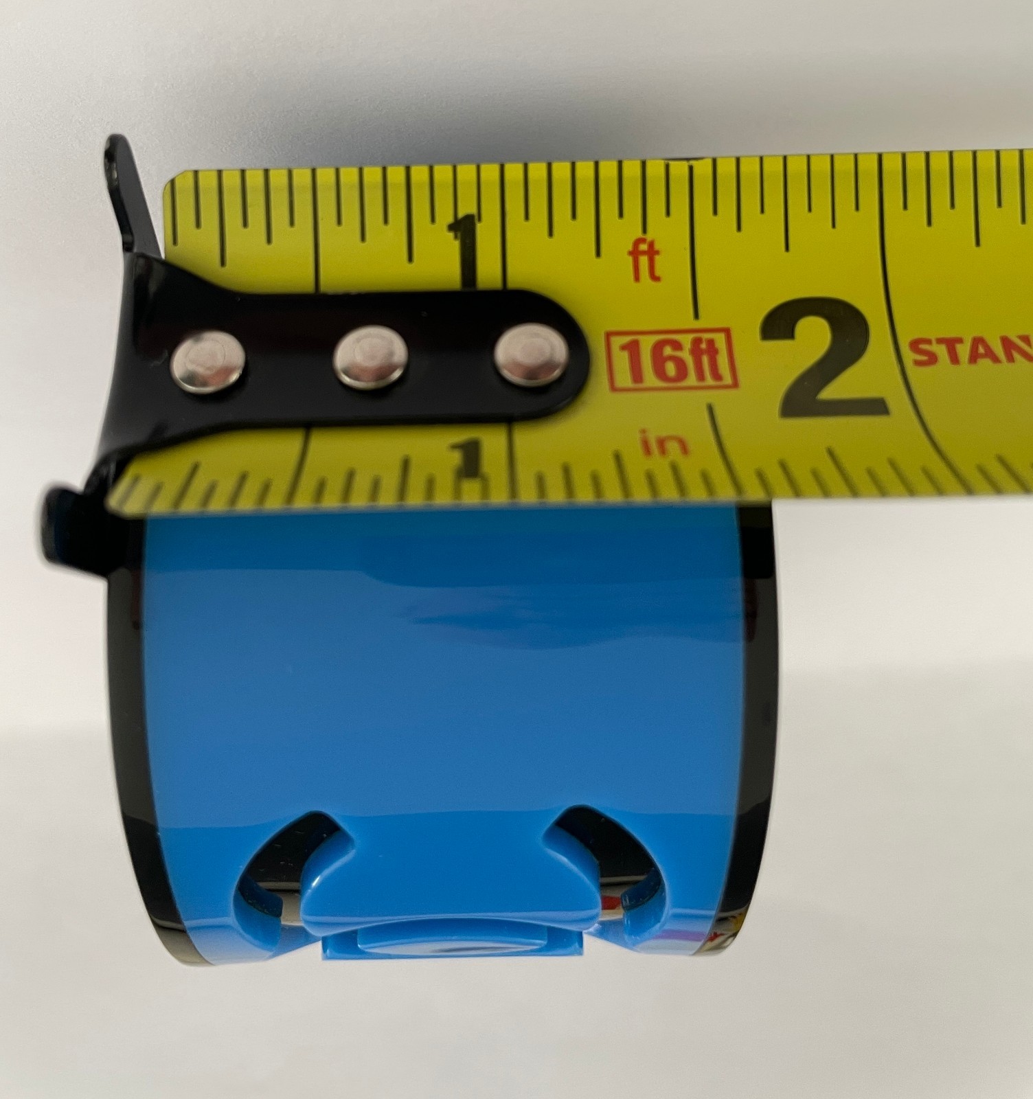 Azure Blue (CC) outside black inside lucite sporty cuff bracelet