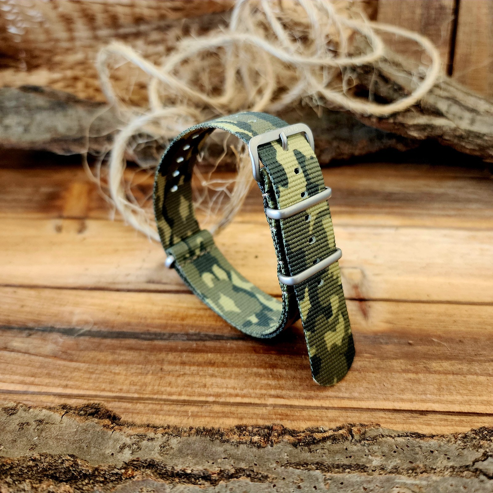 NATO G10 CAMO Ballistic nylon Military strap MoD Spec Army Navy Marine watchband