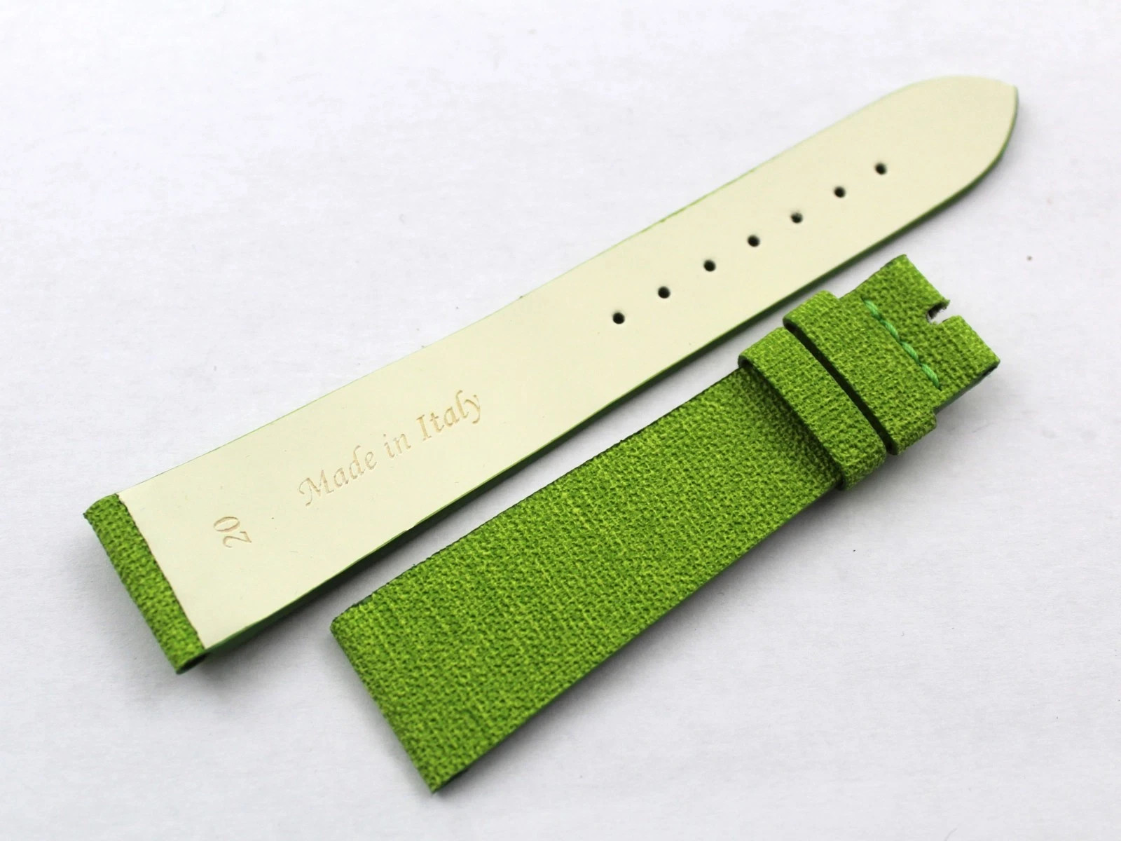 Handcrafted Vegan Straps Neon Green Various Sizes Ardiglione Spare Parts Watches