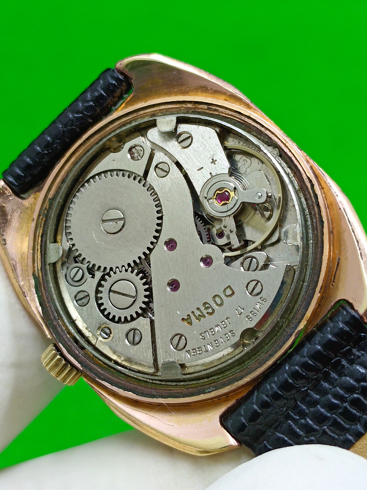 DOGMA watch INCABLOC 17 Jewels Mechanical Manual Date Indicator
