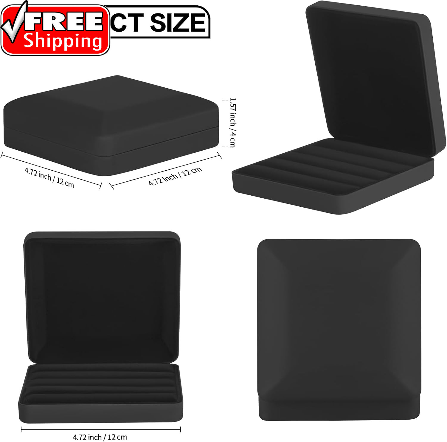 Ring Storage Organizer Box for Multiple Rings, Travel Portable Jewelry Ring Stud