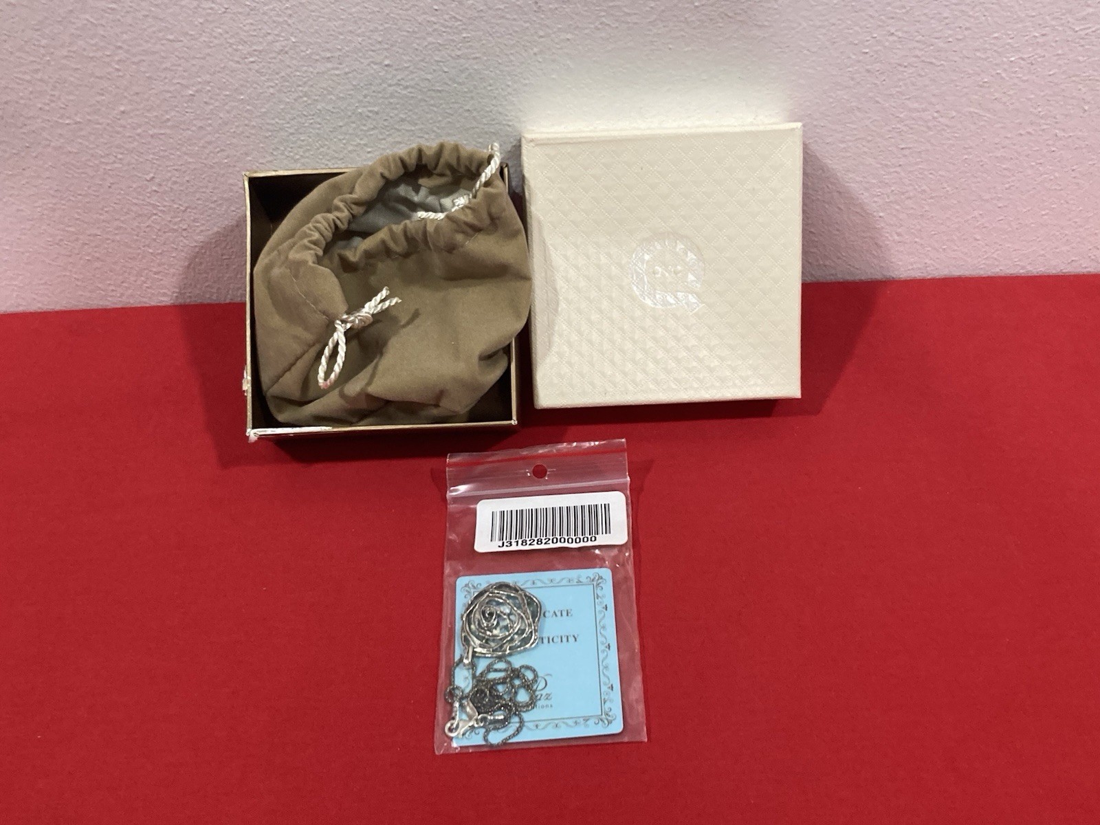 NEW OR PAZ PZ ISRAEL Sterling Silver 925 ROMAN GLASS Pendant Necklace W/BOX COA