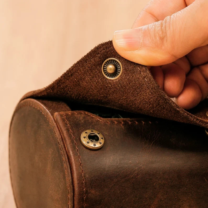 Personalized Leather Watch Case for 3 Watches, Handmade Travel Watch roll,