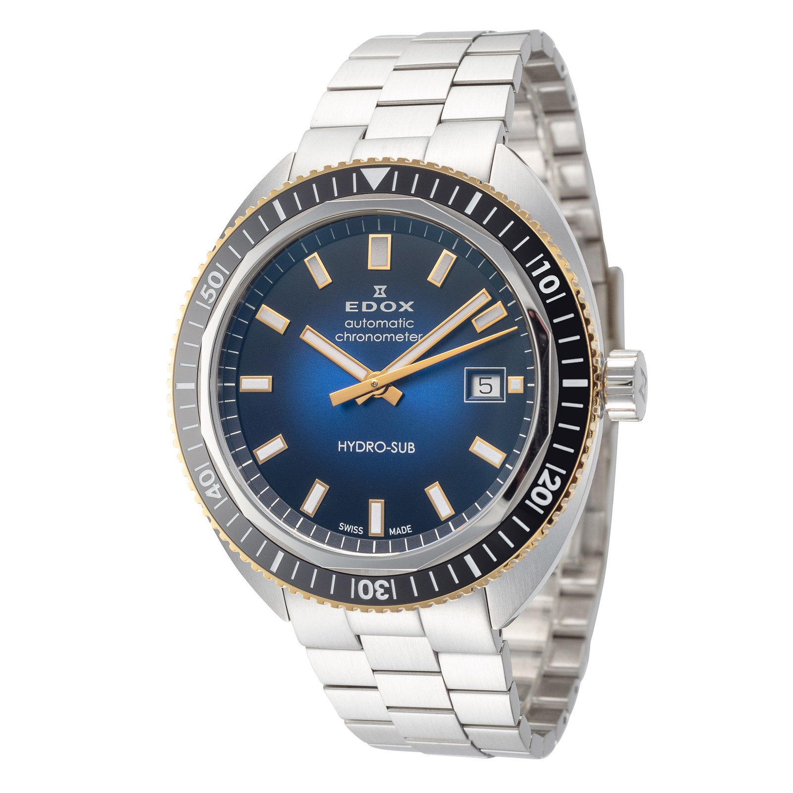 Edox Men’s Hydro-sub 42mm Automatic Watch 80128-357JNM-BUDD
