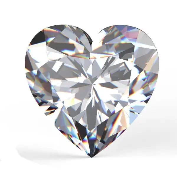 CERTIFIED 3.10 Ct Natural gray Diamond heart Cut LOOSE VVS1/ 9.5 mm