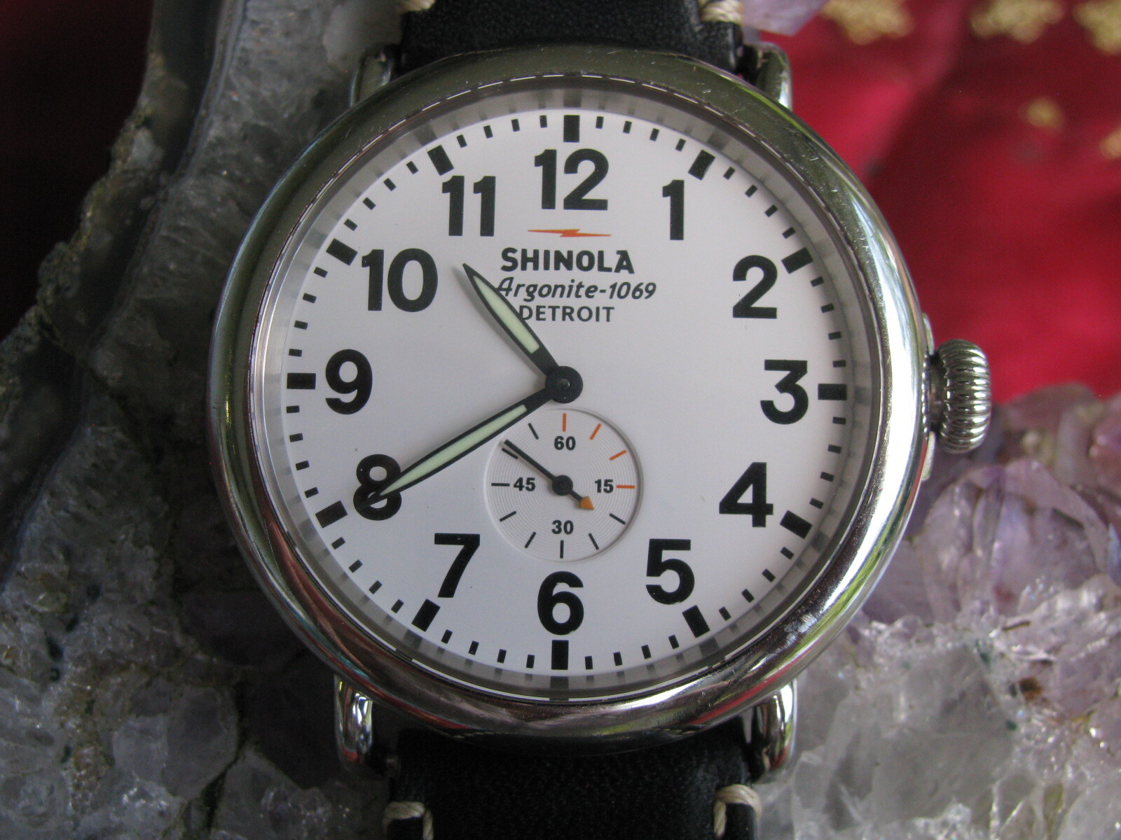 Shinola Argonite 1069 Runwell Stainless Steel 47mm Wrist Watch Detroit MI w/Box