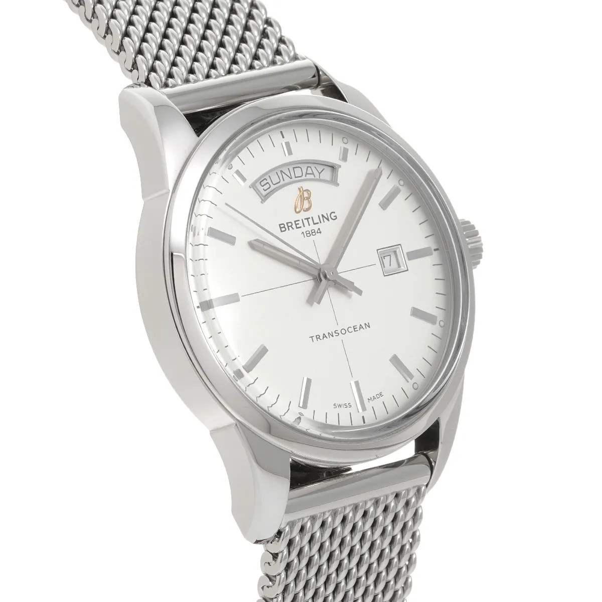 Breitling Transocean Day and Date A4531012 / G751 ( A45310) 43mm Silver #WW6741