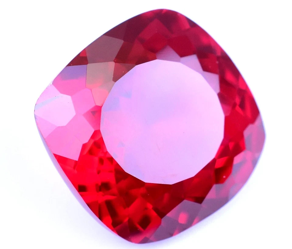 Natural Red Ruby 7.05 Ct Cushion Shape Mozambique Certified Loose Gemstone