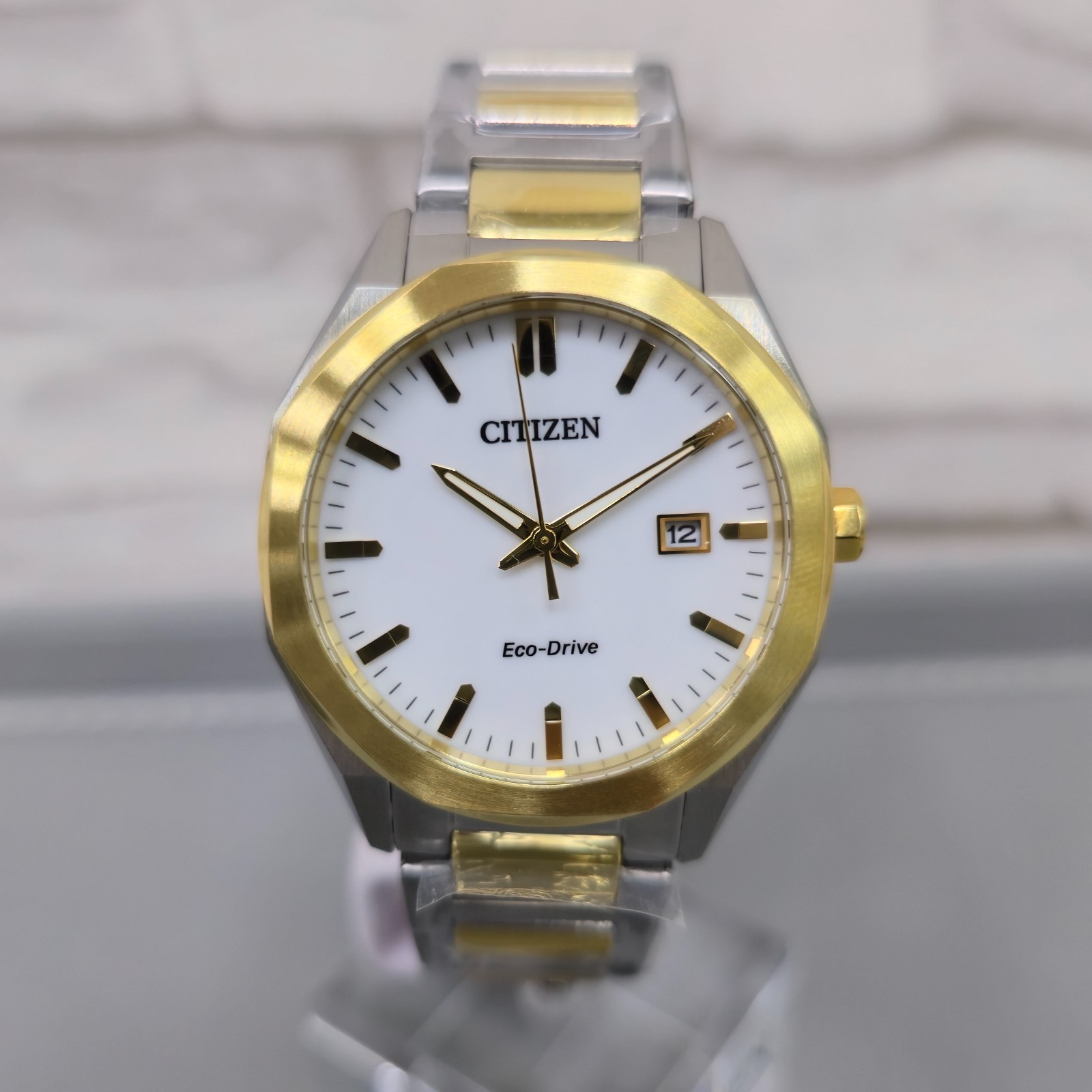 Citizen Eco-Drive BM7624-82A 38mm White Dial Two-Tone New Full Set Men’s Watch
